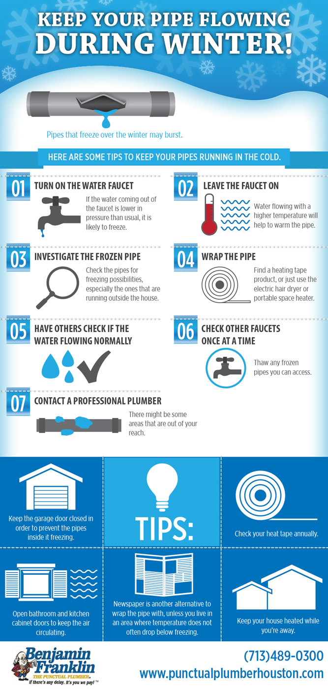 Preventing Frozen Pipes Infographic